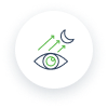 Difficulty seeing at night icon