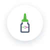 Prescription presbyopia eye drops icon
